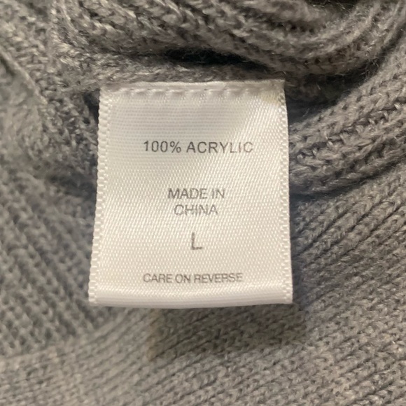 Soho Jeans NY&Co. Gray High Low Knit Long Sleeve Boat Neck Sweater - Picture 5 of 7